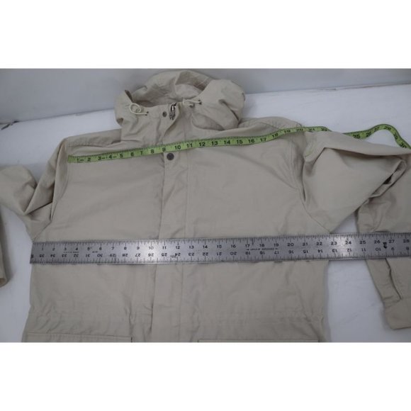 Norse Projects Nunk jacket Mens L Summer Cotton Nylon Hooded Ecru cargo Pockets - Picture 9 of 16